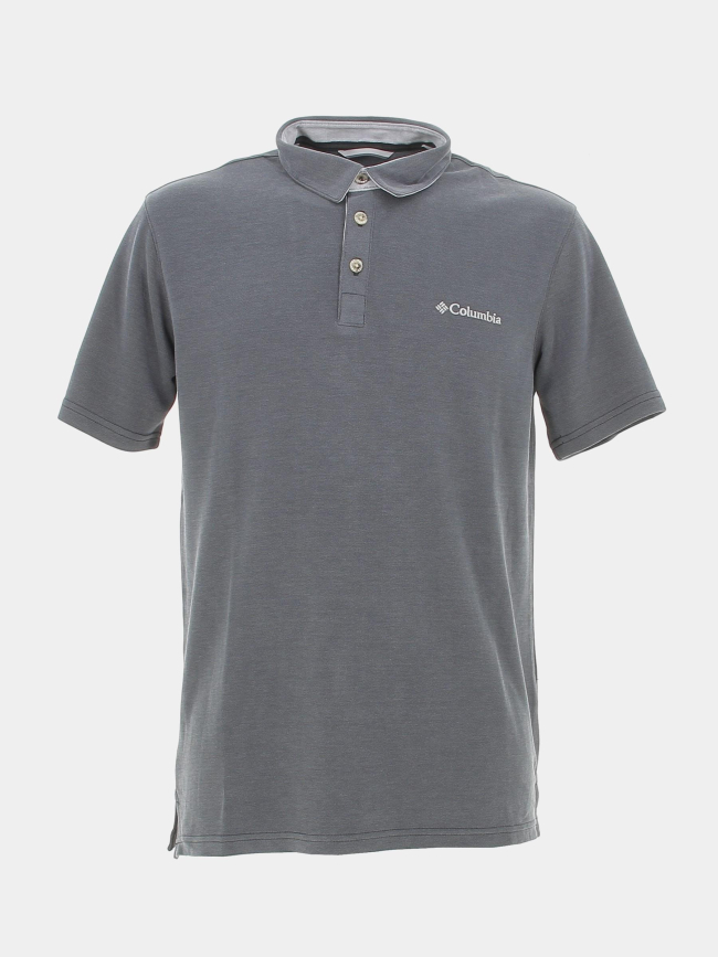 Polo nelson point gris anthracite homme - Columbia