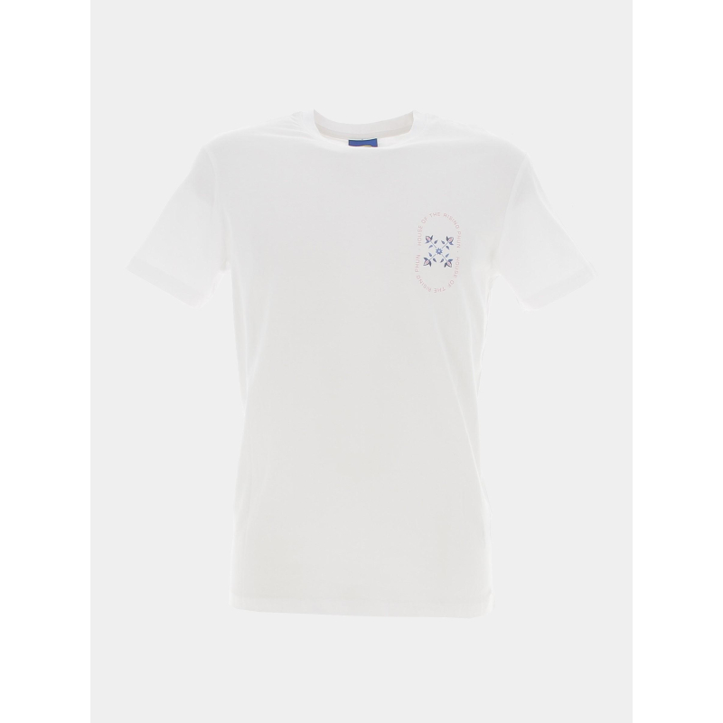 T-shirt dos graphique tesman blanc homme - Oxbow