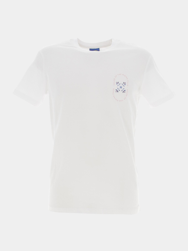 T-shirt dos graphique tesman blanc homme - Oxbow