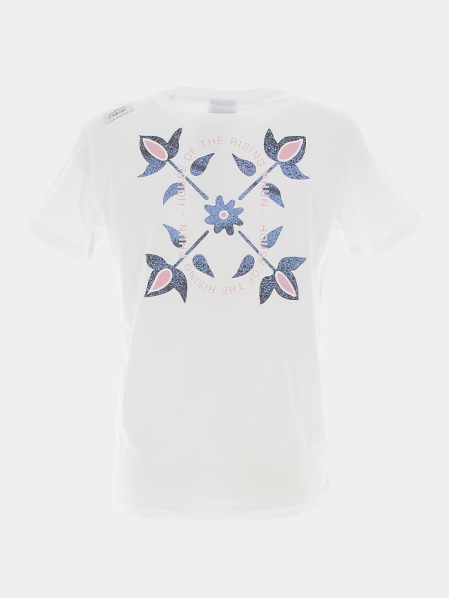 T-shirt dos graphique tesman blanc homme - Oxbow