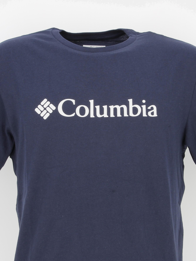 T-shirt csc basic logo bleu marine homme - Columbia