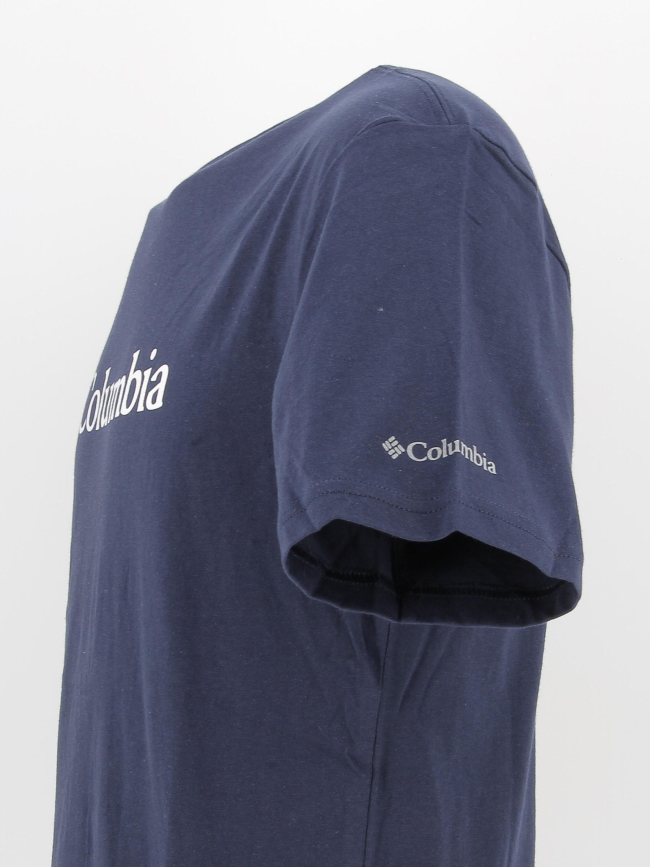 T-shirt csc basic logo bleu marine homme - Columbia