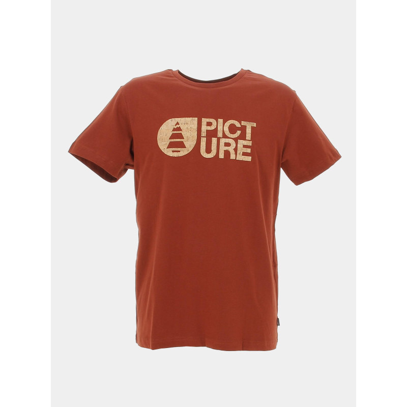T-shirt basement logo liège bordeaux homme - Picture