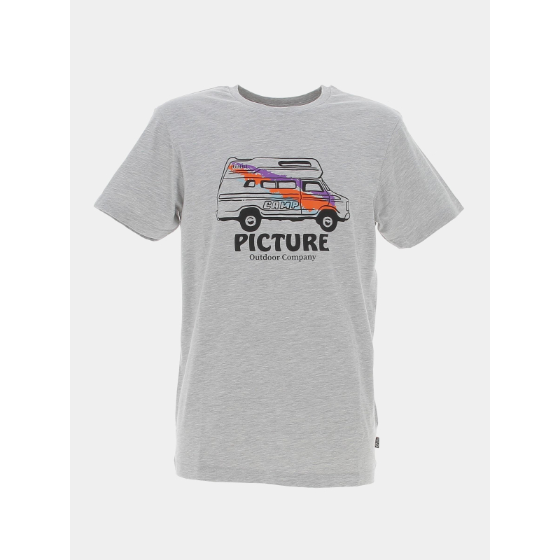 T-shirt custom van gris chiné homme - Picture