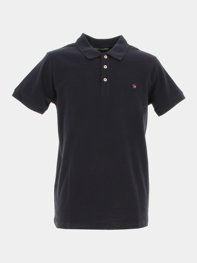 Polo uni gesbio bleu marine homme - Benson & Cherry