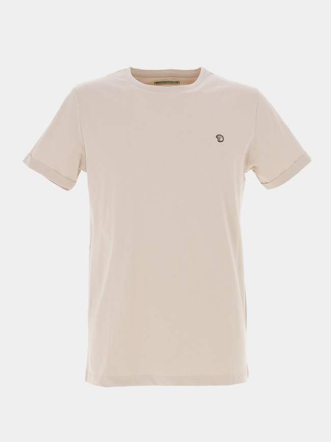 T-shirt uni tesbio beige homme - Benson & Cherry