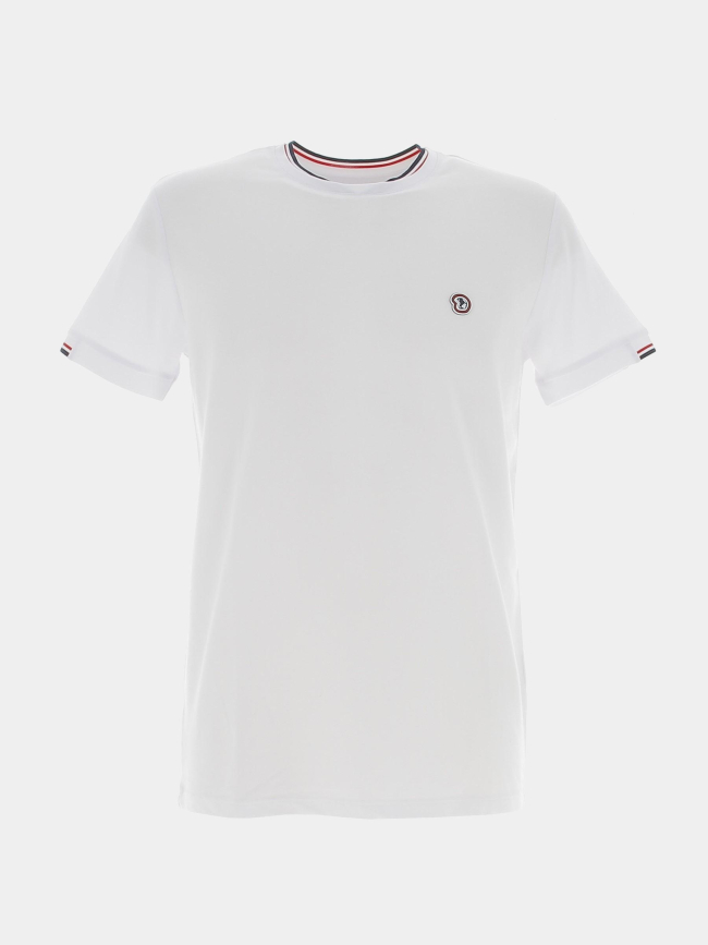 T-shirt tricolore trouve blanc homme - Benson & Cherry