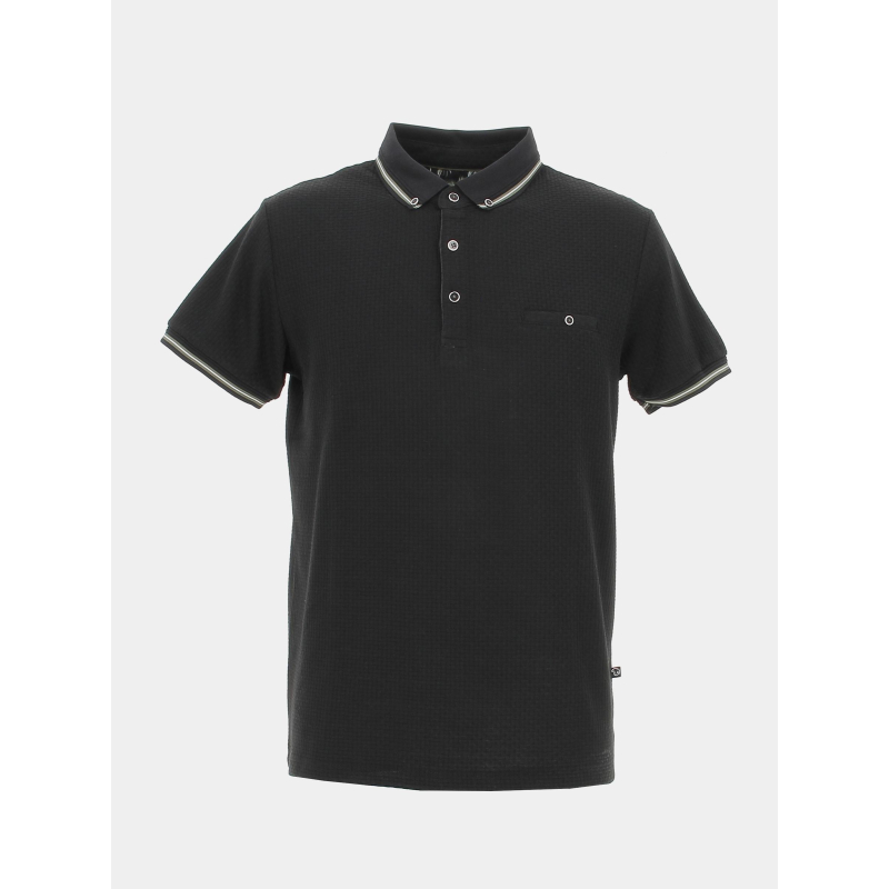 Polo signature ginio noir homme - Benson & Cherry