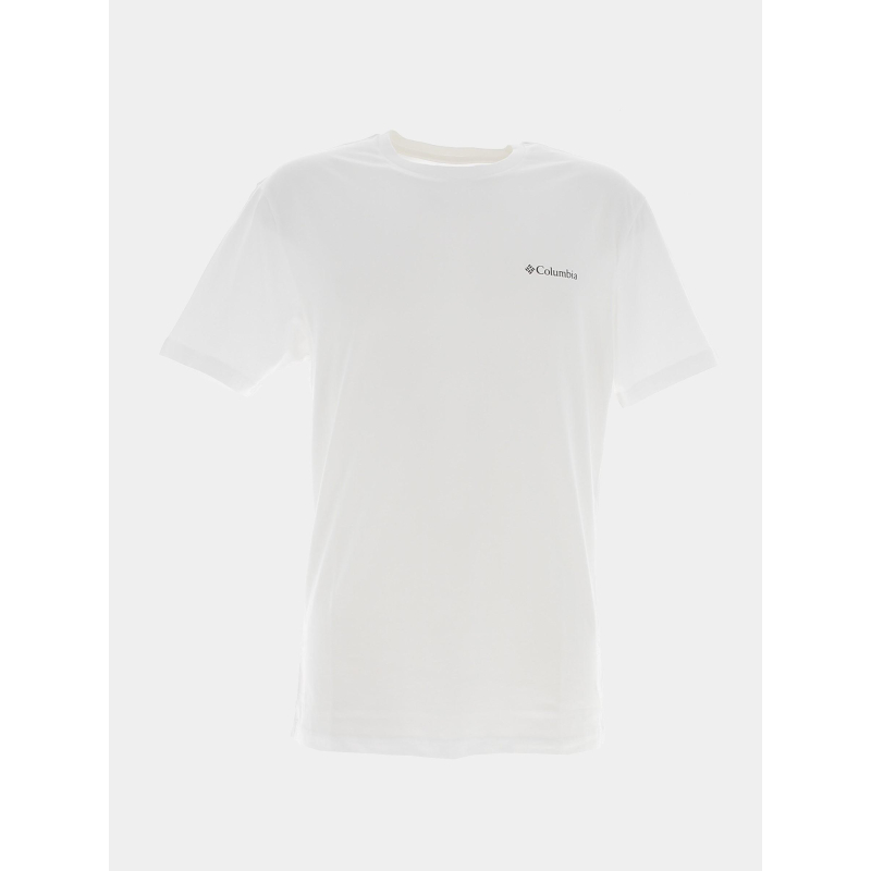 T-shirt csc basic logo blanc homme - Columbia