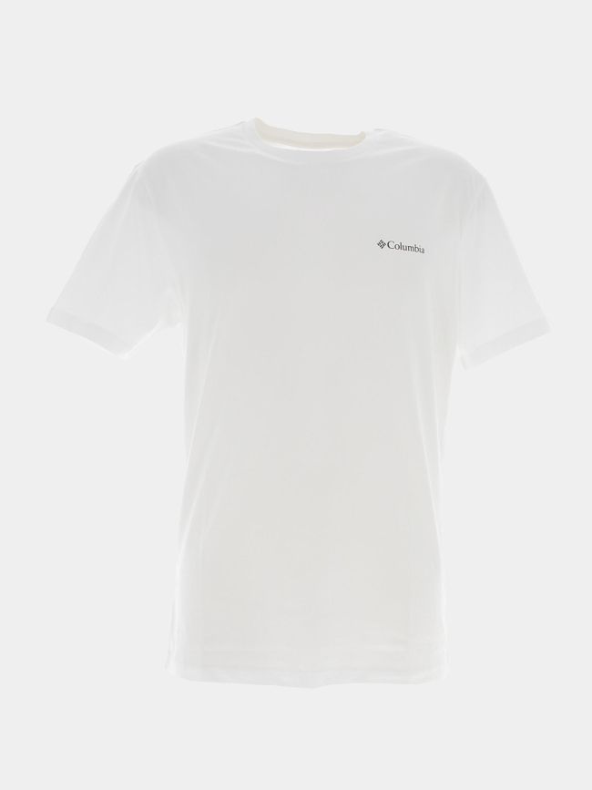 T-shirt csc basic logo blanc homme - Columbia