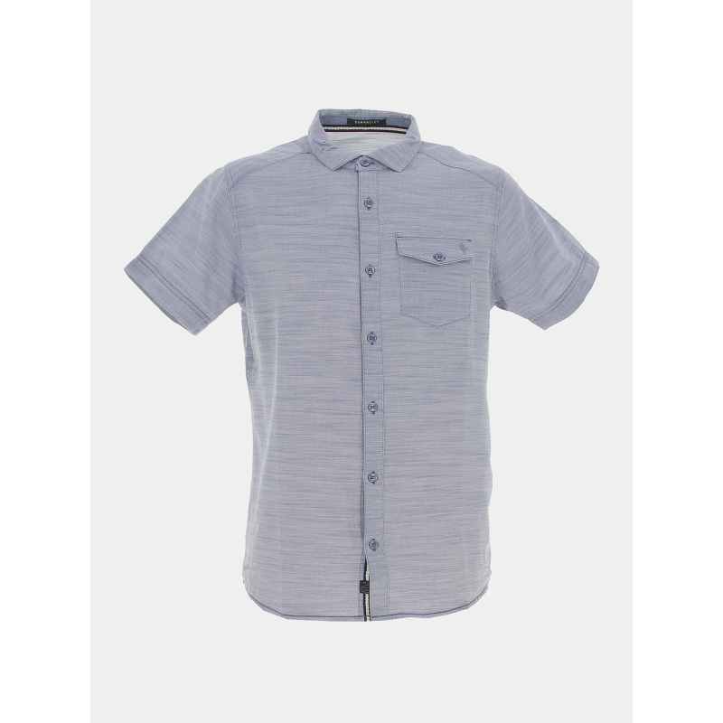 Chemise manches courtes selkir bleu homme - Sun Valley
