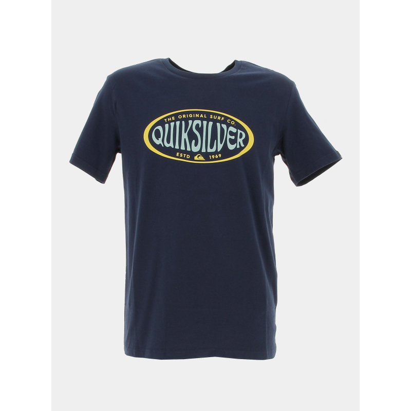 T-shirt logo cercle bleu marine homme - Quiksilver