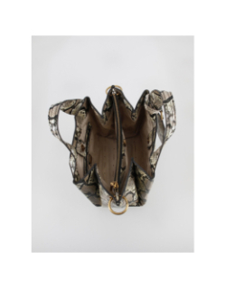 Sac à main zed small girlfriend python beige femme - Guess