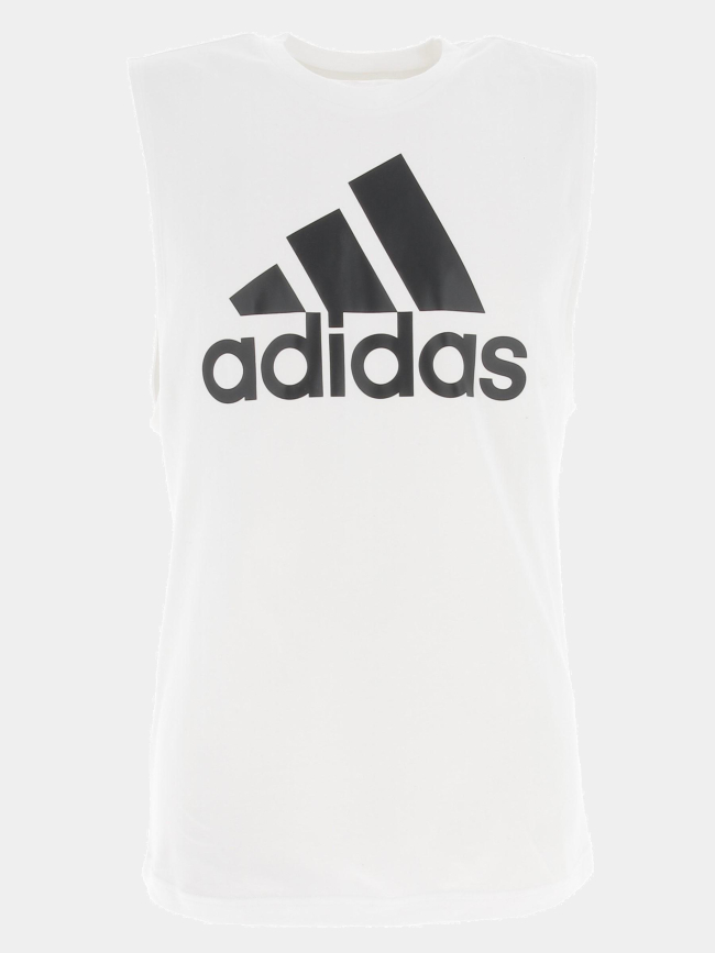 Débardeur de sport trefoil blanc homme - Adidas