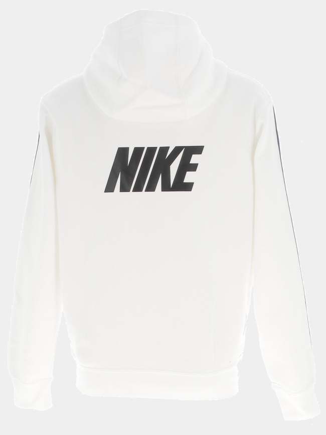 Sweat à capuche repeat logo blanc homme - Nike