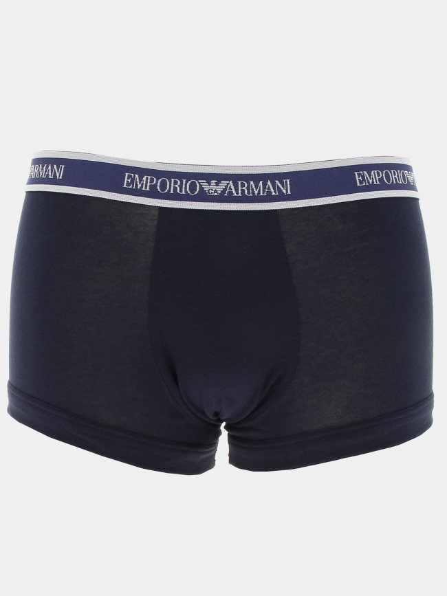 Pack 3 boxers trunck motif bleu homme - Emporio Armani