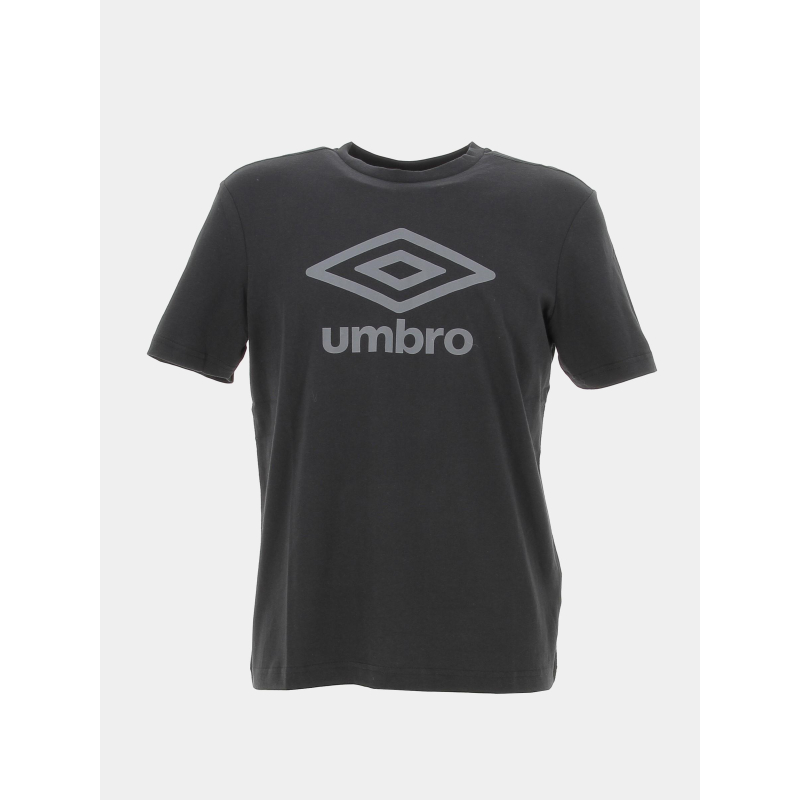 T-shirt uni big logo gris noir homme - Umbro