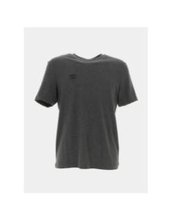 T-shirt logo brodé gris anthracité chiné homme - Umbro