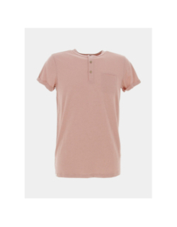 T-shirt en lin gin tonic rose homme - Deeluxe