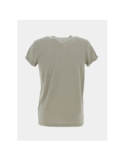 T-shirt en lin gin tonic kaki homme - Deeluxe