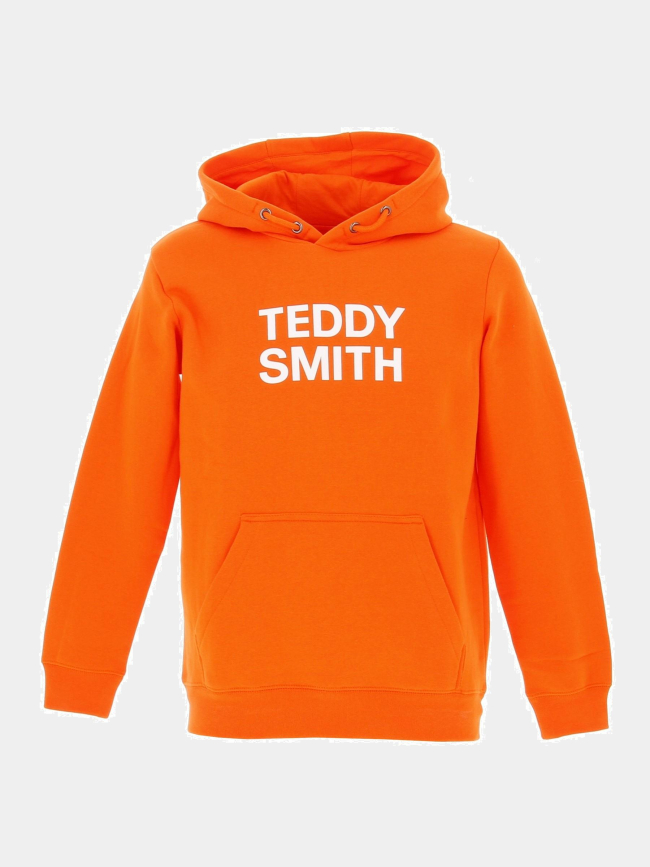 Sweat à capuche siclass orange garçon - Teddy Smith