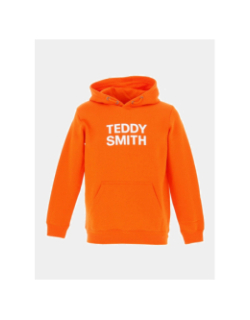 Sweat à capuche siclass orange garçon - Teddy Smith