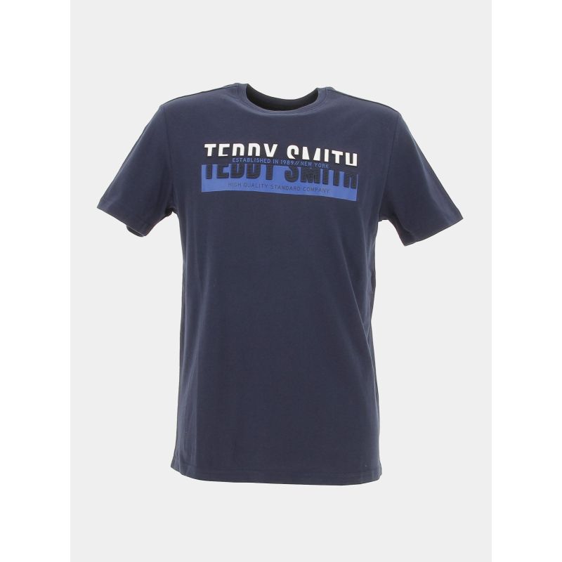 T-shirt gordon bleu marine homme - Teddy Smith