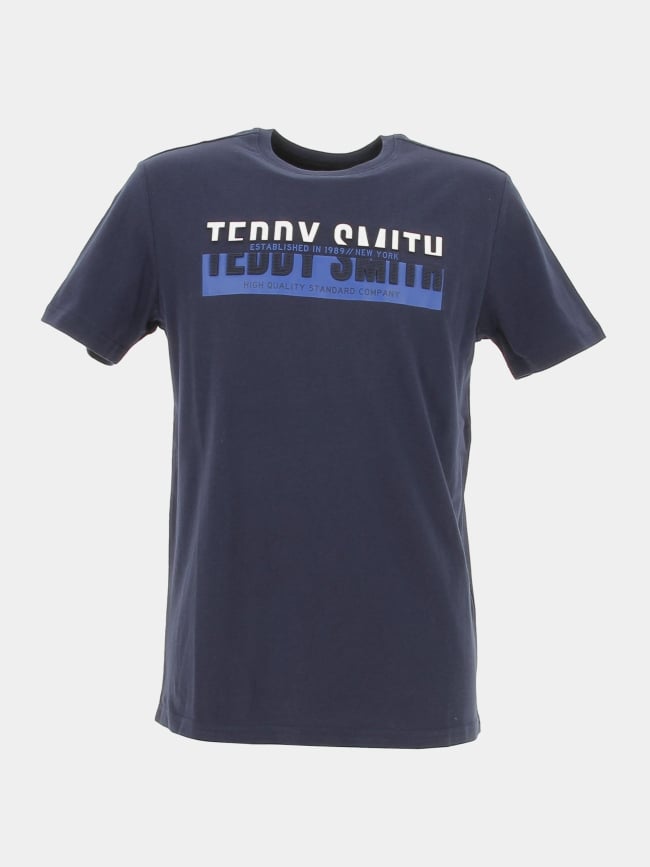 T-shirt gordon bleu marine homme - Teddy Smith