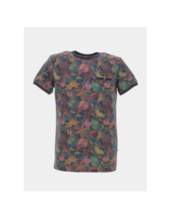 T-shirt signature à fleurs multicolore homme - Benson & Cherry