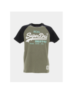 T-shirt vintage heritage vert homme - Superdry