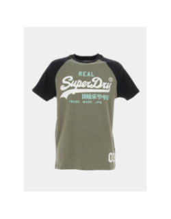 T-shirt vintage heritage vert homme - Superdry