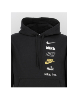 Sweat à capuche club multi-logos noir homme - Nike