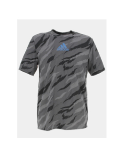 T-shirt de sport camouflage gris homme - Adidas