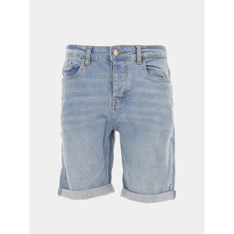 Short en jean kurt bleu clair homme - Deeluxe