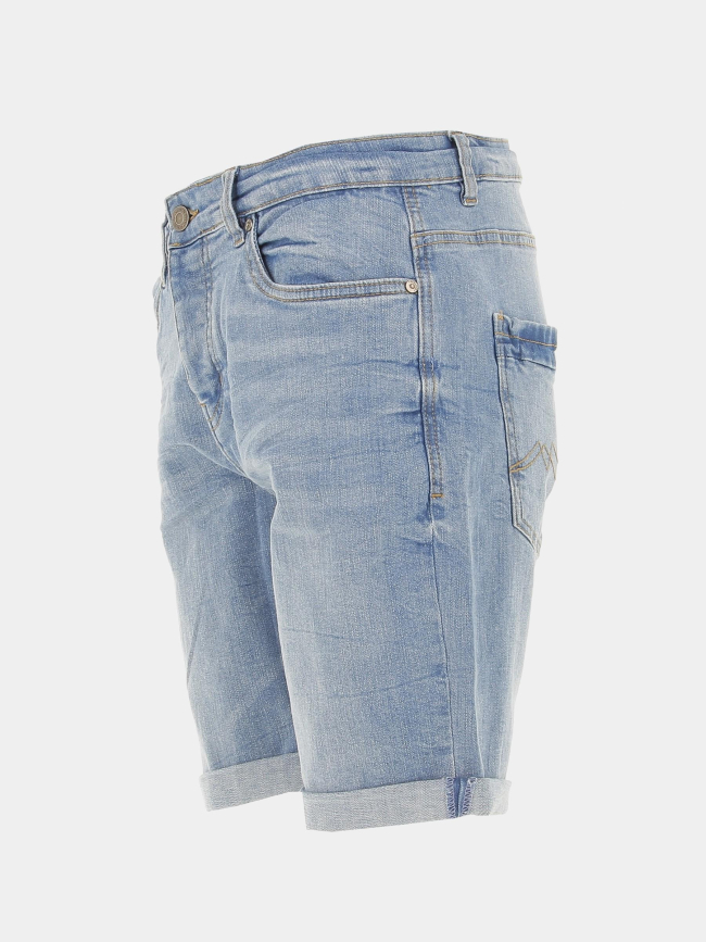 Short en jean kurt bleu clair homme - Deeluxe