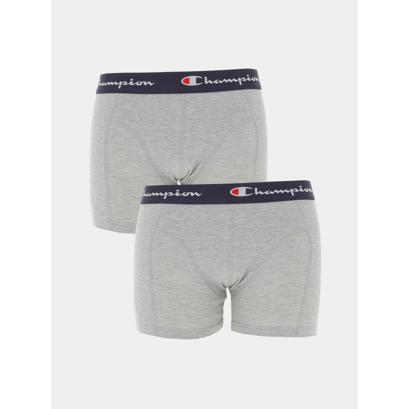 Pack 2 boxers authentic gris homme - Champion