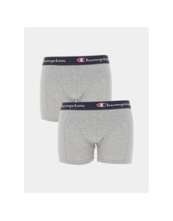 Pack 2 boxers authentic gris homme - Champion