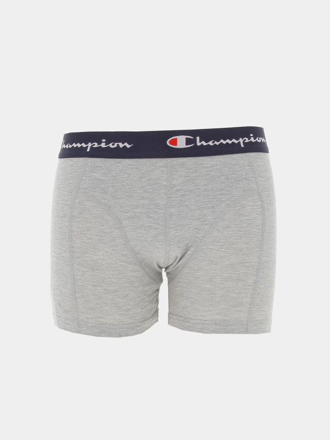 Pack 2 boxers authentic gris homme - Champion