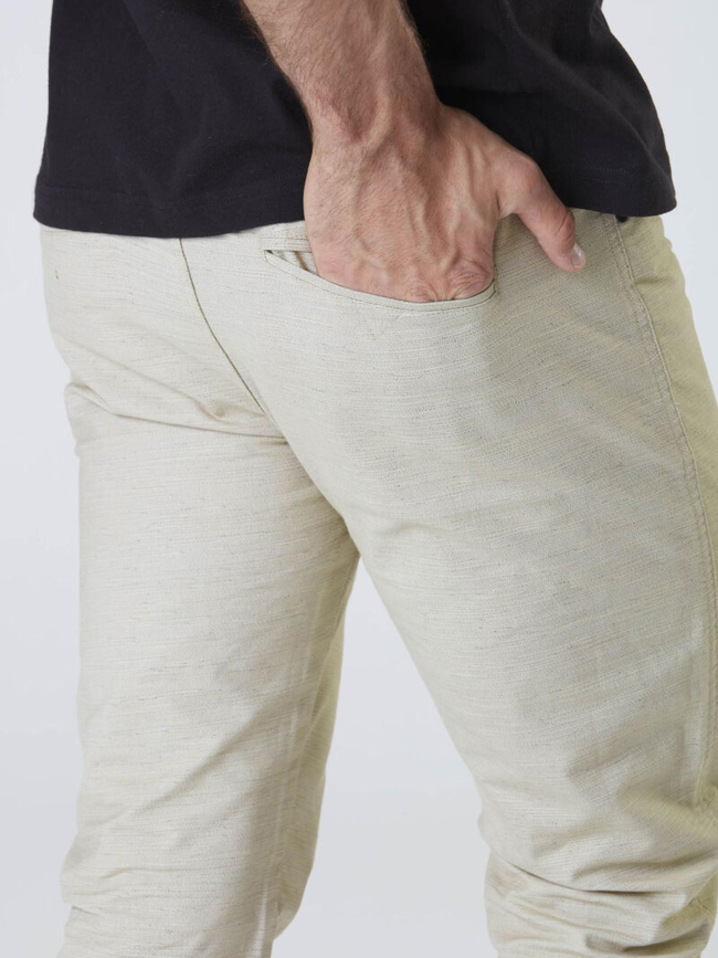 Pantalon chino crusy beige chiné homme - Picture