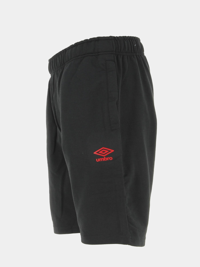 Short jogging logo rouge noir homme - Umbro