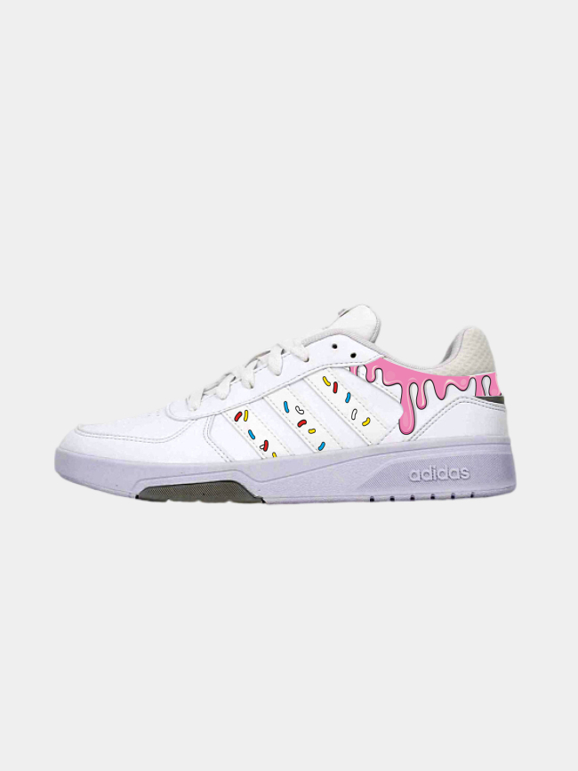 Baskets courtbeat coulure donut blanc homme - Adidas