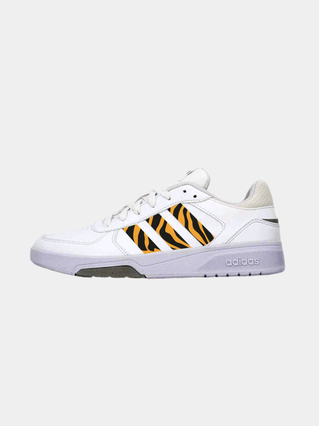 Baskets courtbeat custom tigre blanc homme - Adidas