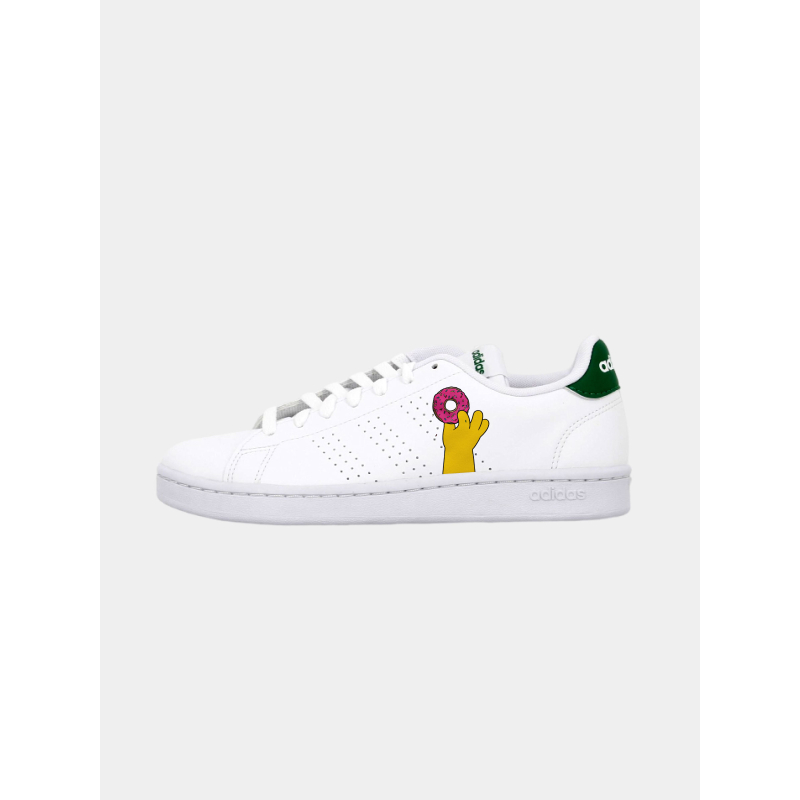 Baskets basses advantage donut homer blanc vert homme - Adidas