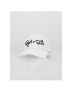 Casquette signature logo brodé blanc - Project X Paris