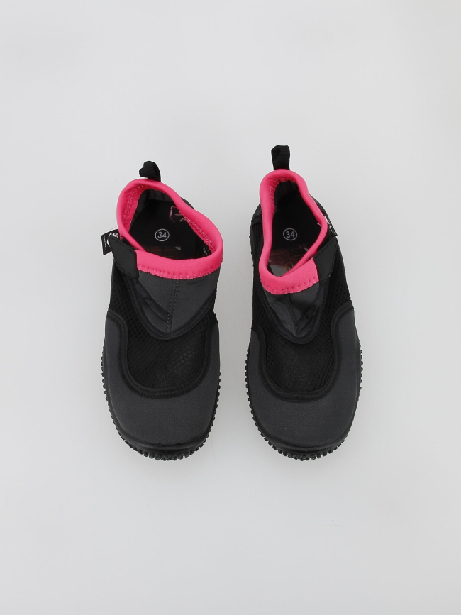 Chaussures d'eau polybag gris anthracite rose enfant - Arena