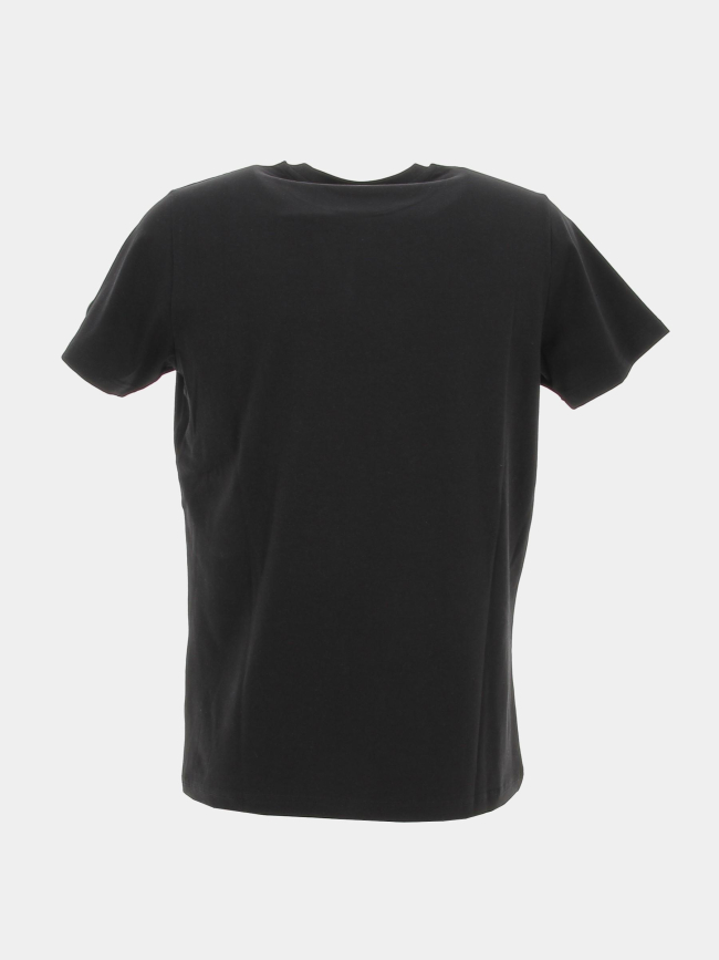 T-shirt logo vertical luca noir homme - Helvetica