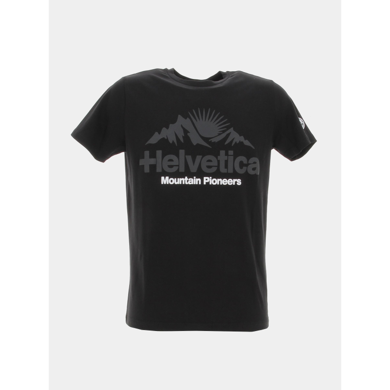 T-shirt croisic 3 noir homme - Helvetica