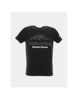 T-shirt croisic 3 noir homme - Helvetica