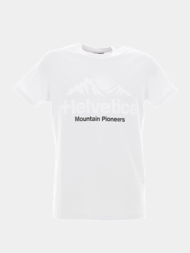 T-shirt croisic 3 blanc homme - Helvetica