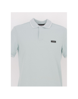 Polo slim stretch pique bleu clair homme - Calvin Klein